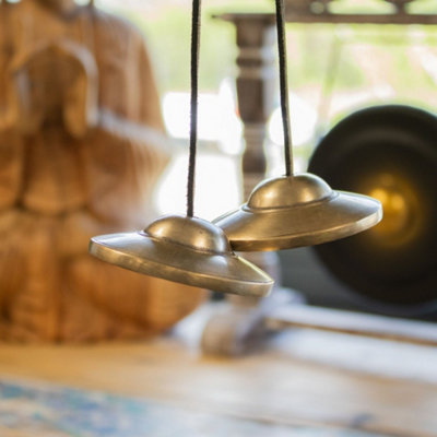 Brass Traditional Plain Tingsha Bells For Meditation Yoga from B&Q