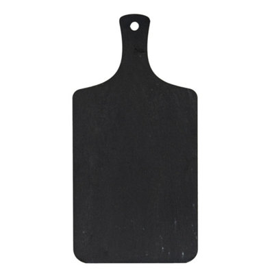  - Earthy Rectangular Slate Serving Board With Chalk Surface