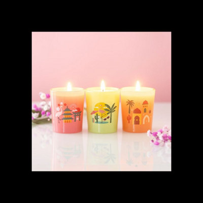 Kdmk Set Of 3 Scents Around The World Scented Candle Trio Gift - Multicoloured - Image 3
