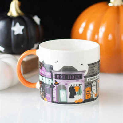 Spooky Street Halloween Ceramic Mug For Hot Drinks 350Ml from B&Q