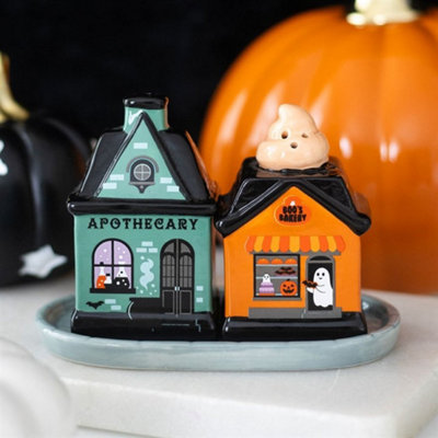  - Spooky Street Haunted Bakery Salt And Pepper Shakers