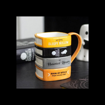 Haunted Library Book Stack Mug For Tea Or Coffee from B&Q