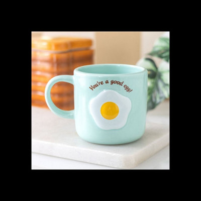 Blue Youre A Good Egg Coffee Mug With Fried Egg Design from B&Q