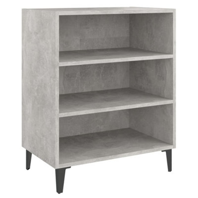 B&Q -  Sturdy Sideboard Concrete Grey 57X35X70 Cm Engineered Wood