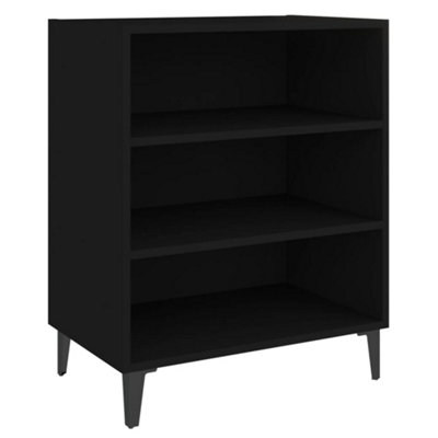 B&Q -  Sturdy Sideboard Black 57X35X70 Cm Engineered Wood