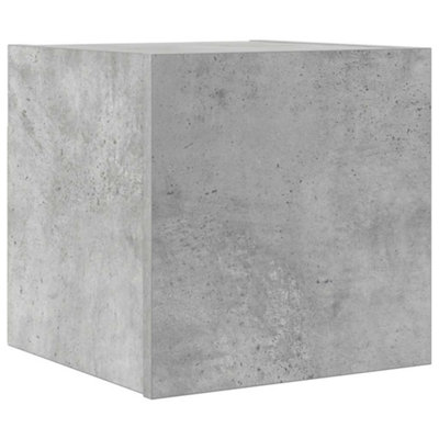 Berkfield Practical Wall Mounted Tv Cabinet Concrete Grey 30.5X30X30 Cm from B&Q