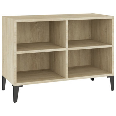 B&Q -  Industrial Tv Cabinet With Metal Legs Sonoma Oak 69.5X30X50 Cm