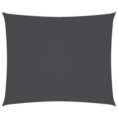Berkfield Elegant Sunshade Sail Oxford Fabric Rectangular 5X6 M Anthracite from B&Q