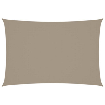 Berkfield Compact Sunshade Sail Oxford Fabric Rectangular 3X5 M Taupe from B&Q