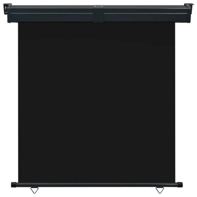 B&Q -  Stylish Balcony Side Awning 160X250 Cm Black