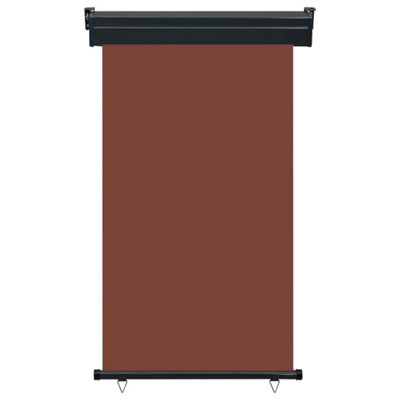 B&Q -  Stylish Balcony Side Awning 100X250 Cm Brown