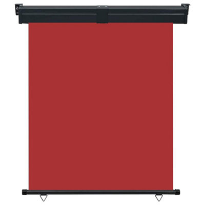 B&Q -  Stylish Balcony Side Awning 140X250 Cm Red