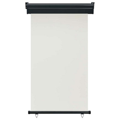 B&Q -  Stylish Balcony Side Awning 100X250 Cm Cream