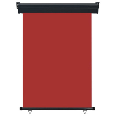 B&Q -  Stylish Balcony Side Awning 120X250 Cm Red