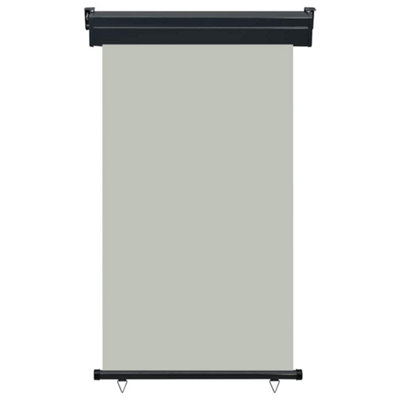 B&Q -  Stylish Balcony Side Awning 100X250 Cm Grey