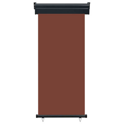 B&Q -  Stylish Balcony Side Awning 80X250 Cm Brown