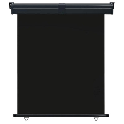 B&Q -  Stylish Balcony Side Awning 140X250 Cm Black