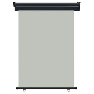 B&Q -  Stylish Balcony Side Awning 120X250 Cm Grey