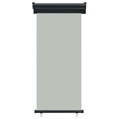 B&Q -  Stylish Balcony Side Awning 80X250 Cm Grey