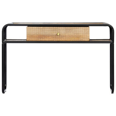 B&Q -  Durable Console Table 118X30X75 Cm Solid Mango Wood
