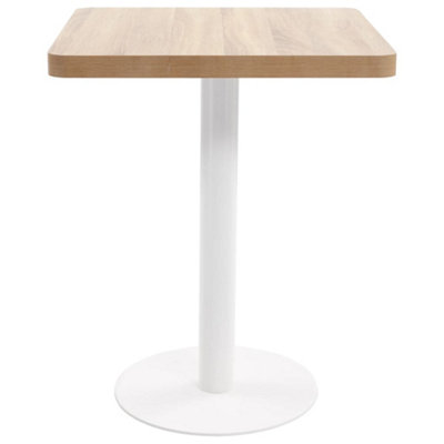 Berkfield Elegant Bistro Table Light Brown 60X60 Cm Mdf from B&Q