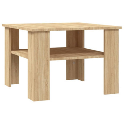 B&Q -  Modern Coffee Table Sonoma Oak 60X60X42 Cm Engineered Wood