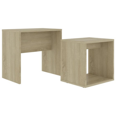 Berkfield Contemporary Coffee Table Set Sonoma Oak 48X30X45 Cm Engineered Wood from B&Q