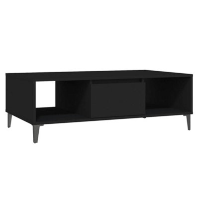 Berkfield Industrial Coffee Table Black 103.5X60X35 Cm Engineered Wood from B&Q