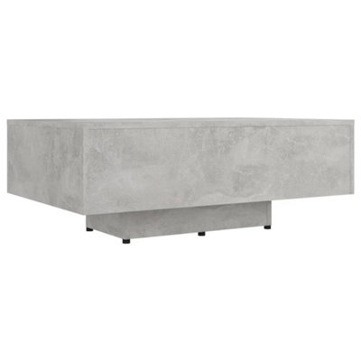 Berkfield Modern Coffee Table Concrete Grey 85X55X31 Cm Engineered Wood