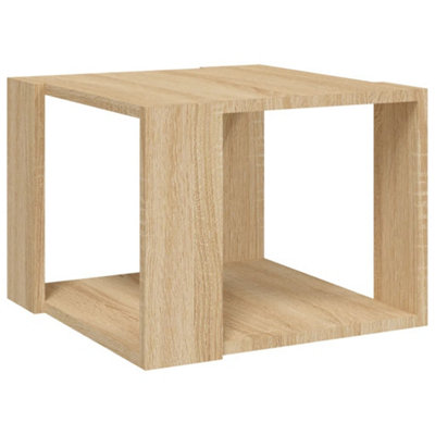 Berkfield Modern Coffee Table Sonoma Oak 40X40X30 Cm Engineered Wood