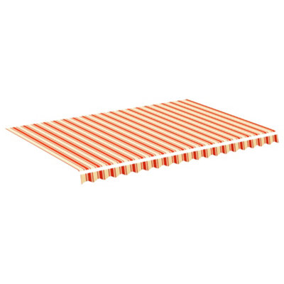 Berkfield Durable Replacement Fabric For Awning Yellow And Orange 4.5X3 M from B&Q