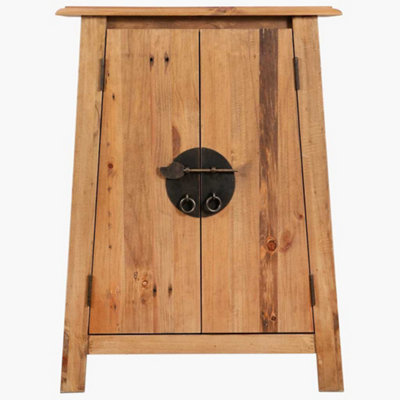 Berkfield Durable Bathroom Side Cabinet Solid Recycled Pinewood 59X32X80 Cm from B&Q