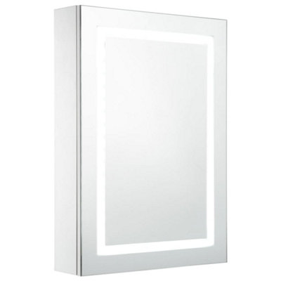B&Q -  Stylish Led Bathroom Mirror Cabinet 50X13X70 Cm