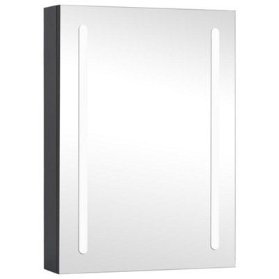 B&Q -  Stylish Led Bathroom Mirror Cabinet 50X13X70 Cm