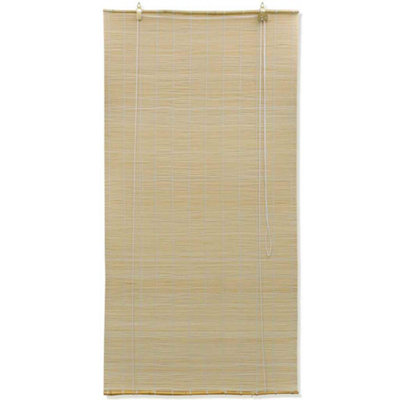 Berkfield Eco-Friendly Natural Bamboo Roller Blinds 80 X 160 Cm from B&Q