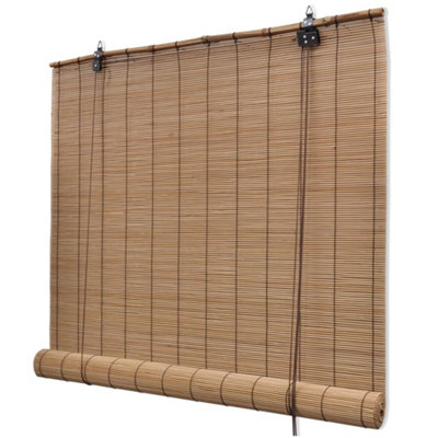 Berkfield Eco-Friendly Roller Blind Bamboo 150X160 Cm Brown from B&Q