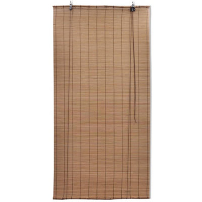 Berkfield Eco-Friendly Bamboo Roller Blinds 2 Pcs Brown 120X220 Cm from B&Q