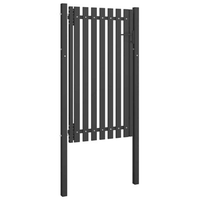 Berkfield Durable Garden Fence Gate Steel 1X2.25 M Anthracite from B&Q