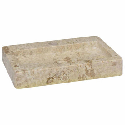 Berkfield Modern Sink Cream 38X24X6.5 Cm Marble from B&Q