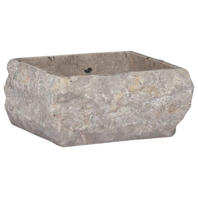 Berkfield Modern Sink Grey 30X30X13 Cm Marble from B&Q
