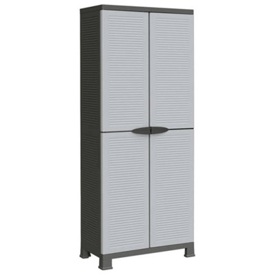Berkfield Compact Plastic Cabinet 68X39X171.5 Cm from B&Q
