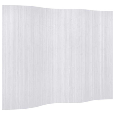 B&Q -  Durable Room Divider Bamboo White 250X165 Cm