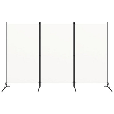 Berkfield Practical 3-Panel Room Divider Cream White 260X180 Cm from B&Q