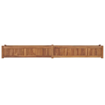 B&Q -  Durable Raised Bed 200X30X25 Cm Solid Teak Wood