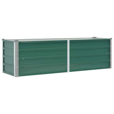 B&Q -  Practical Garden Raised Bed Galvanised Steel 160X40X45 Cm Green