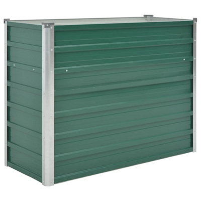 B&Q -  Practical Garden Raised Bed Galvanised Steel 100X40X77 Cm Green