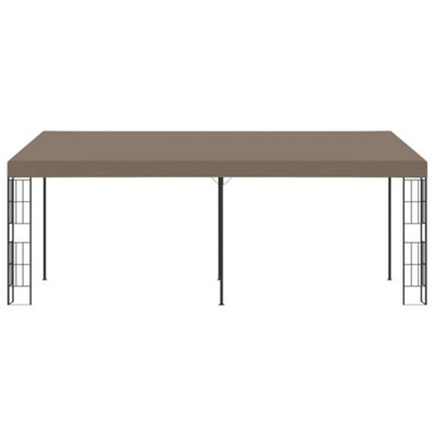 Berkfield Durable Wall-Mounted Gazebo 6X3 M Taupe Fabric from B&Q