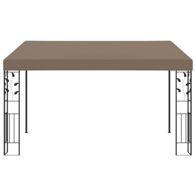 Berkfield Durable Wall-Mounted Gazebo 4X3X2.5 M Taupe from B&Q