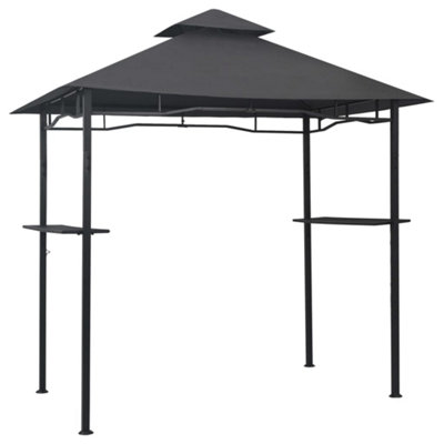 B&Q -  Solid Bbq Gazebo 240X150X255 Cm Anthracite Steel