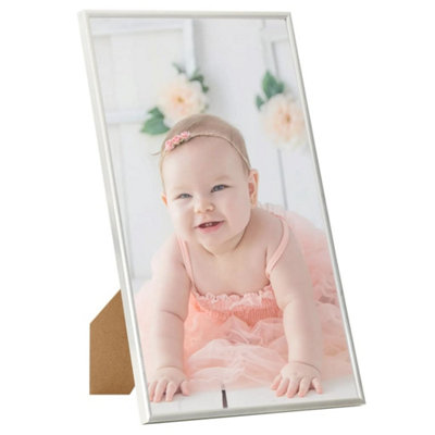 Berkfield Modern Photo Frames Collage 3 Pcs For Wall Or Table Silver 13X18Cm Mdf from B&Q